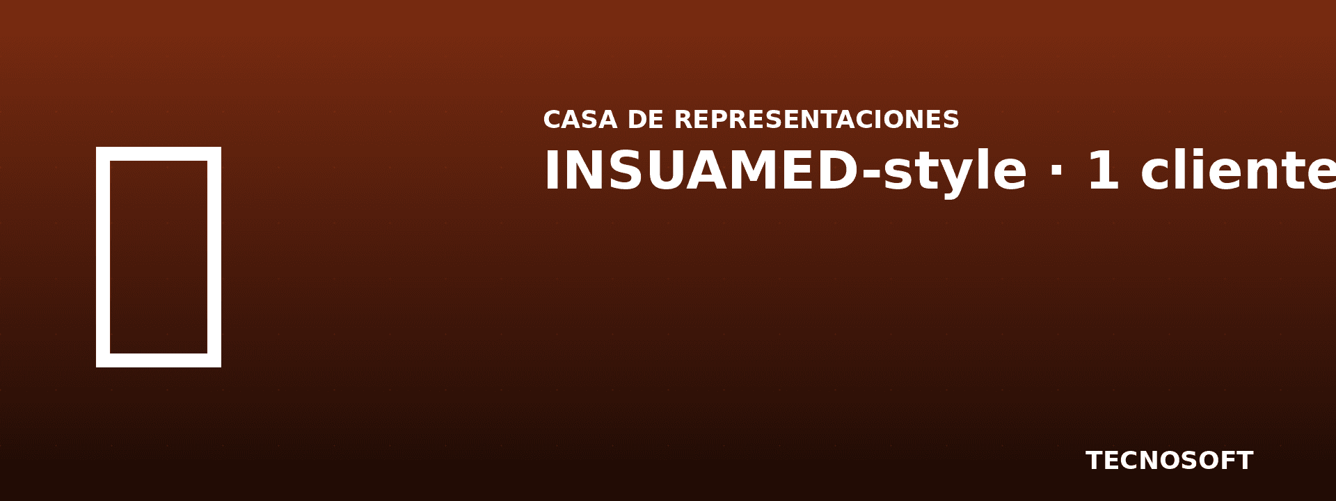 Casa de representaciones farmacéuticas: el SICM como emisor, no como cliente